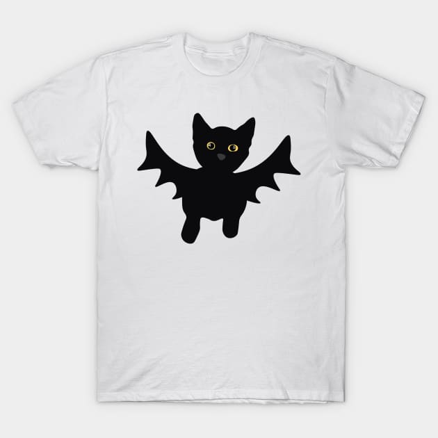 Bat Cat T-Shirt by DestructoKitty